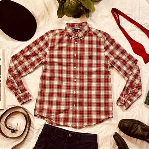 Ralph Lauren Boys Large Plaid Button Down Shirt